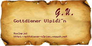 Gottdiener Ulpián névjegykártya